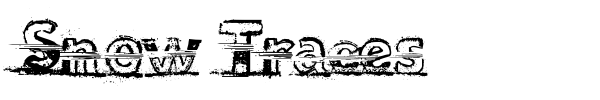 Snow Traces font preview